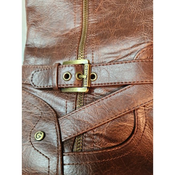 GUESS Womens Halsey Brown Boots Size 7.5 - Picture 7 of 8